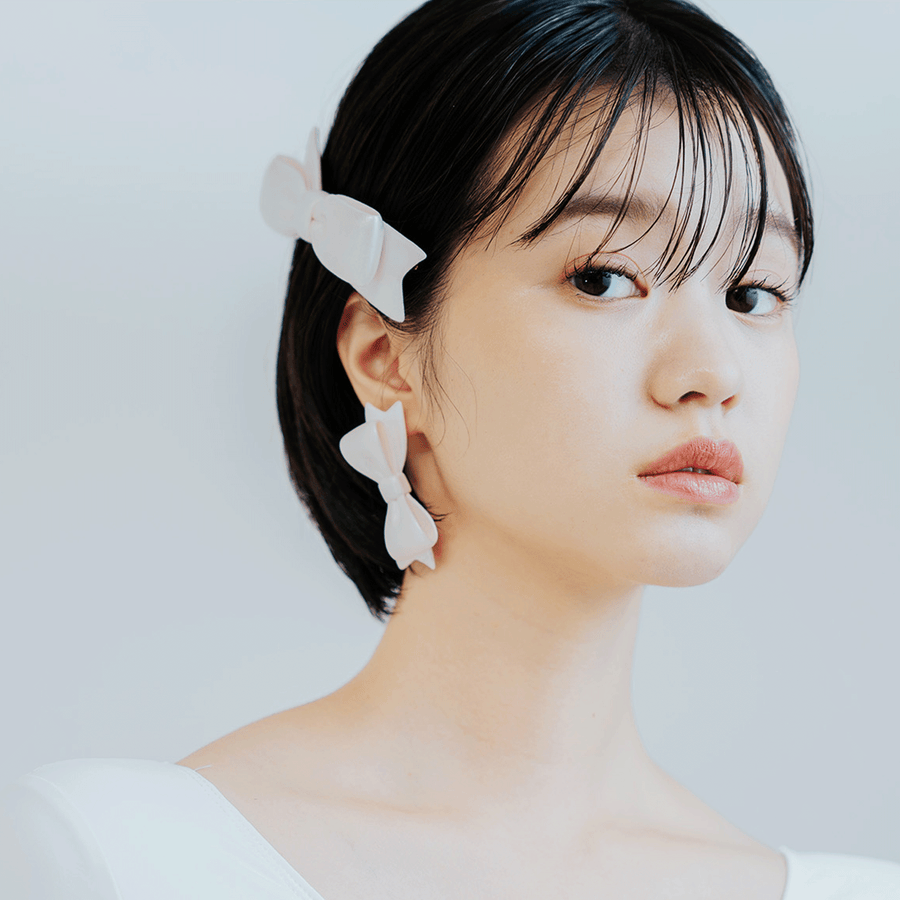 【予約販売商品】Ribbon Earrings Ⅱ - M -