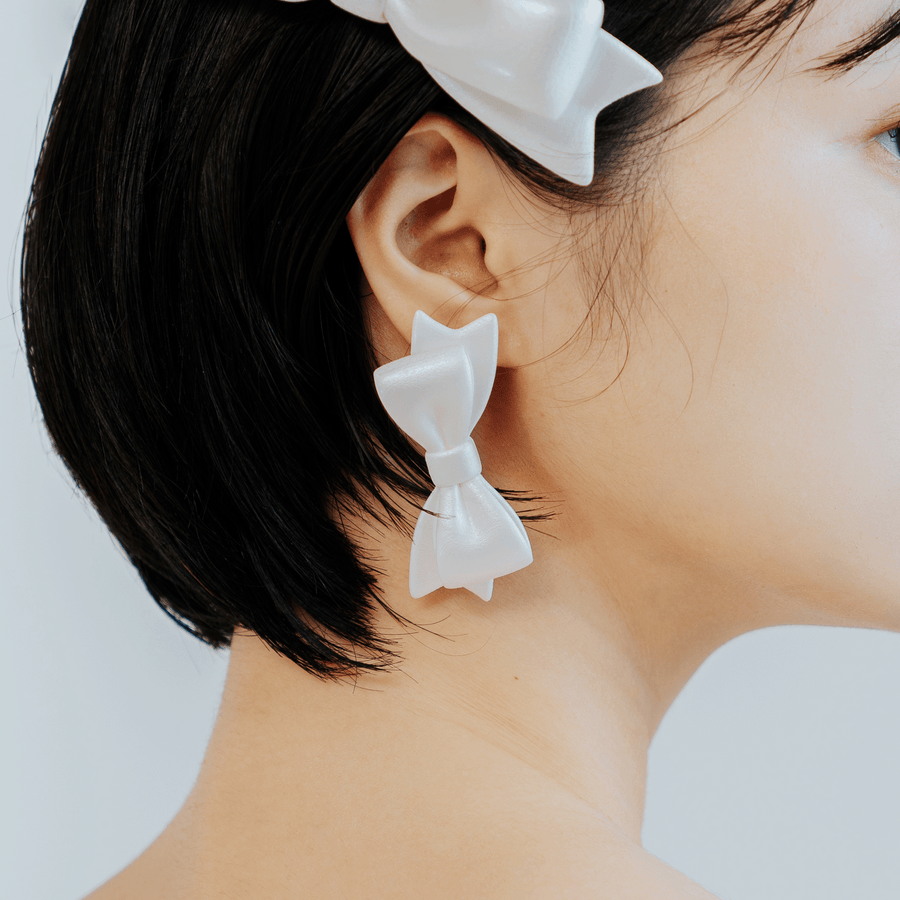 【予約販売商品】Ribbon Earrings Ⅱ - M -