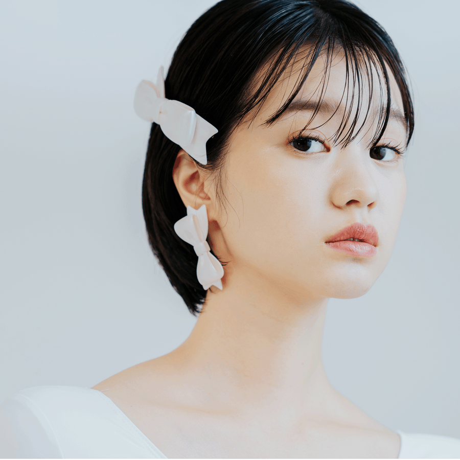 【予約販売商品】Ribbon Earrings Ⅱ - M -