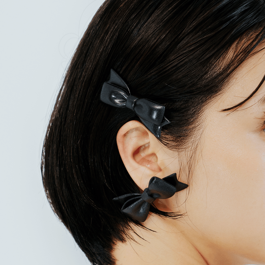 【予約販売商品】Ribbon Hair Barrette - mini -