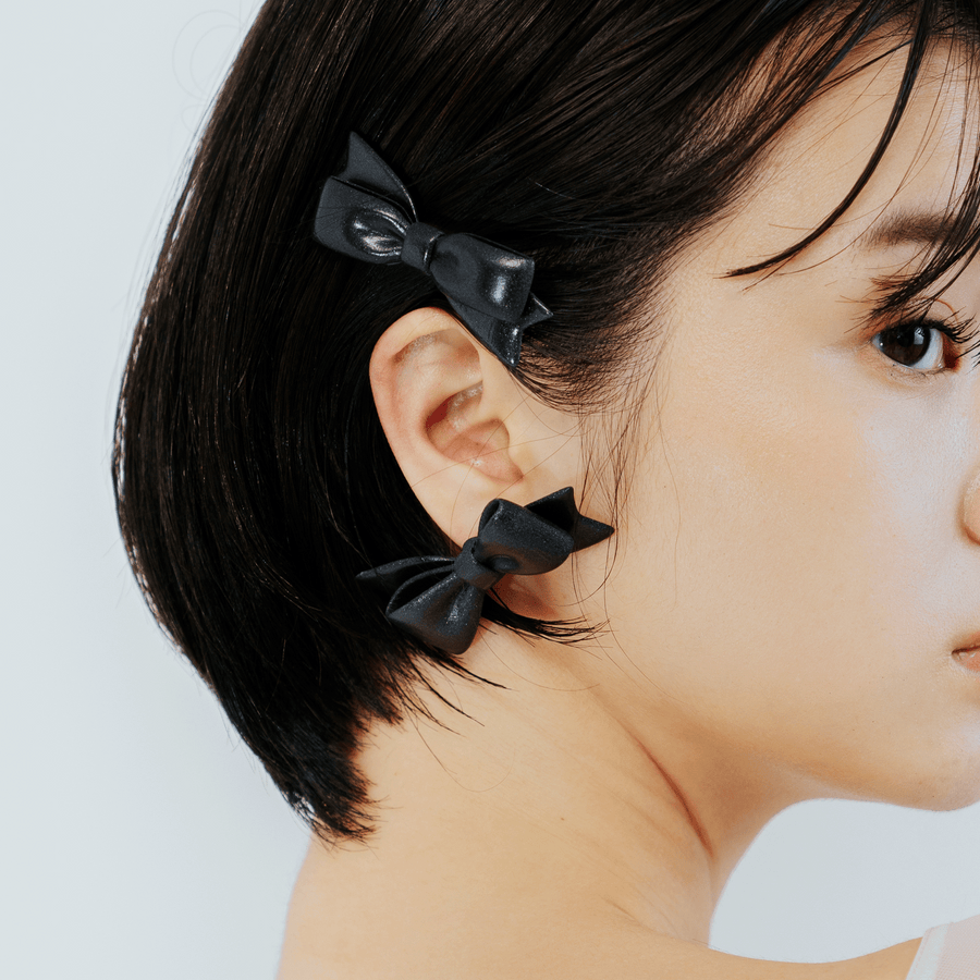 【予約販売商品】Ribbon Earrings Ⅰ - M -