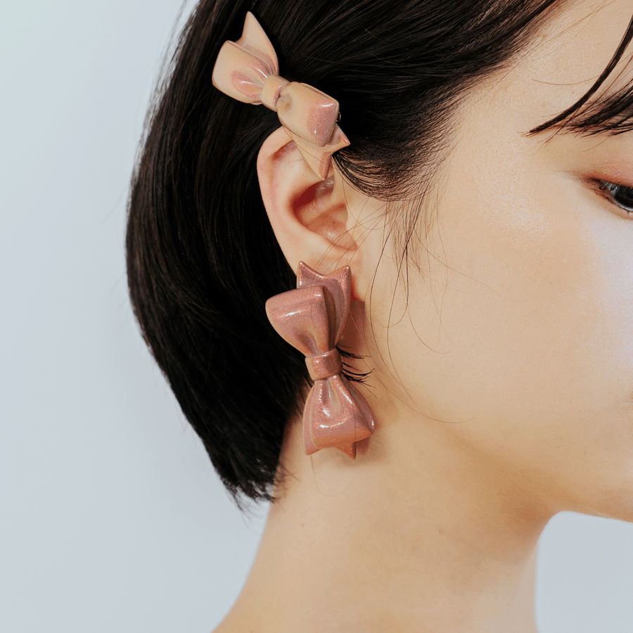 【予約販売商品】Ribbon Earrings Ⅱ - M -