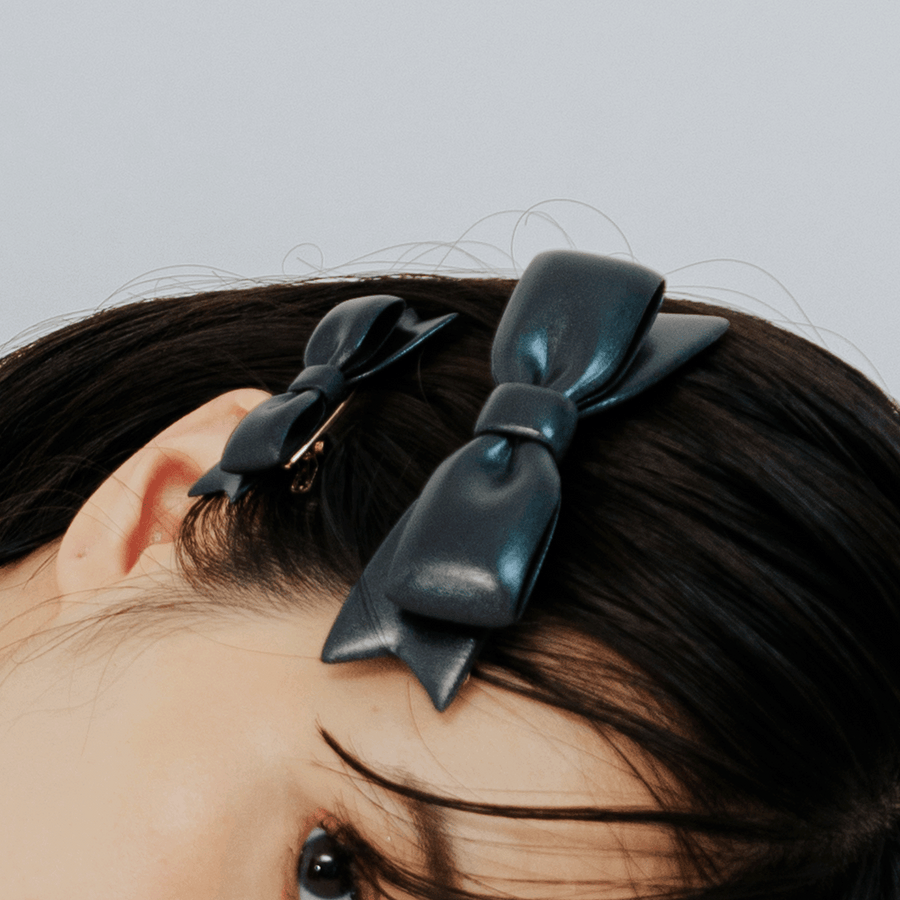 【予約販売商品】Ribbon Hair Barrette - L -