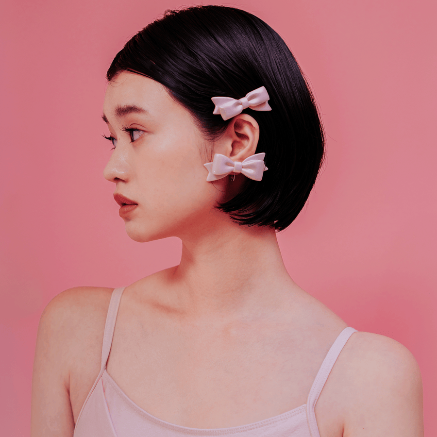 【予約販売商品】Ribbon Earrings Ⅰ - M -