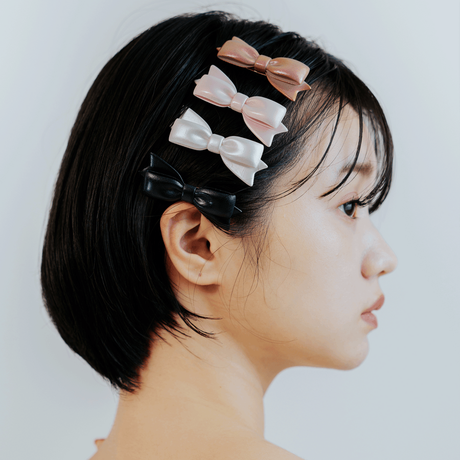 【予約販売商品】Ribbon Hair Barrette - mini -