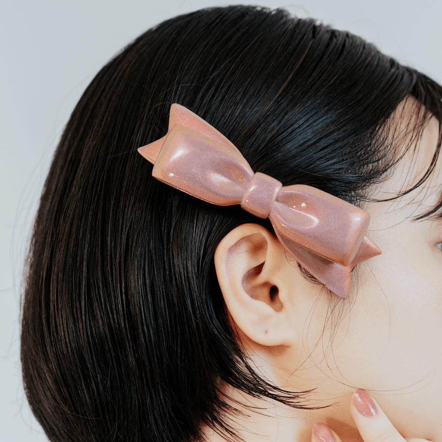 【予約販売商品】Ribbon Hair Barrette - L -