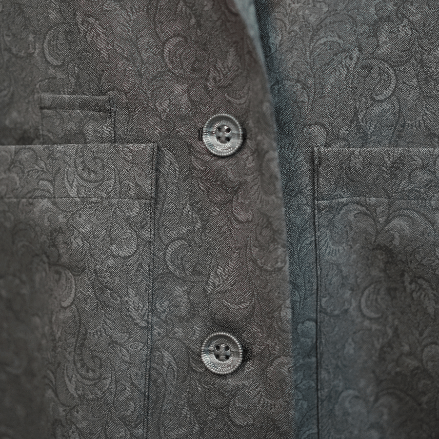 3D button ash jacket