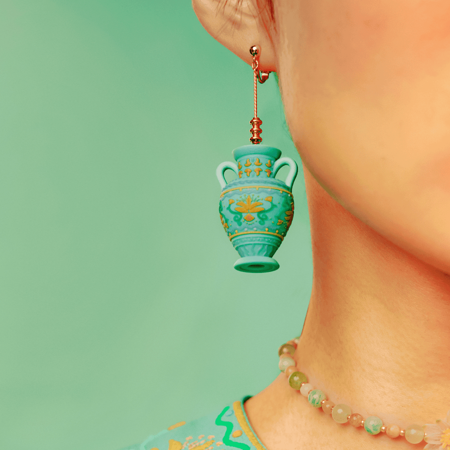 【予約販売商品】Flower vase single earring