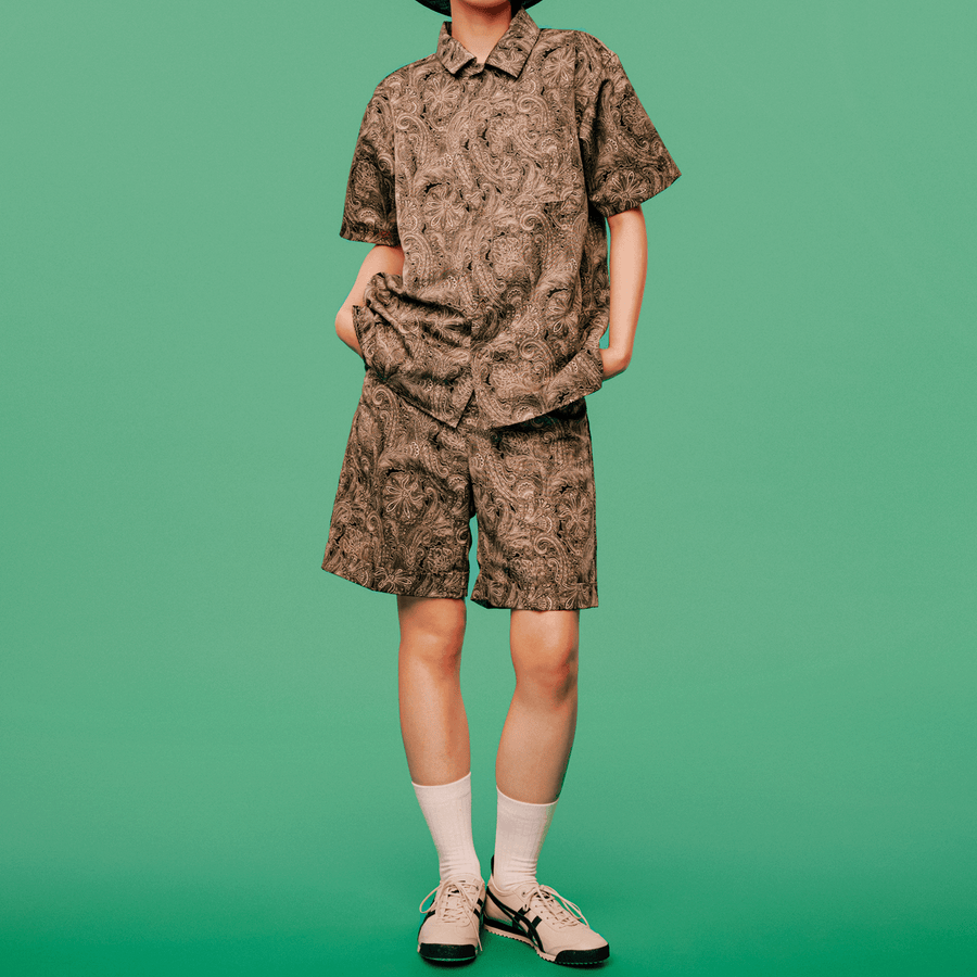 【予約販売商品】Paisley-print mini pocket shorts