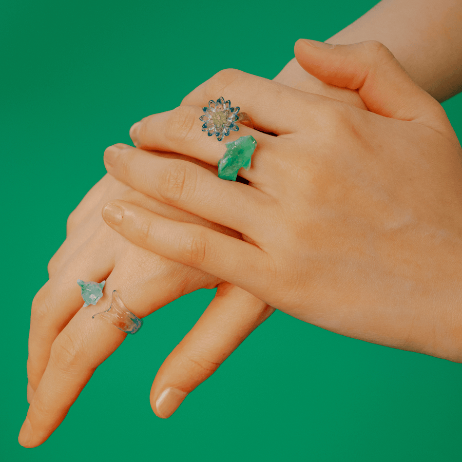 【予約販売商品】Fish & Water lily ring