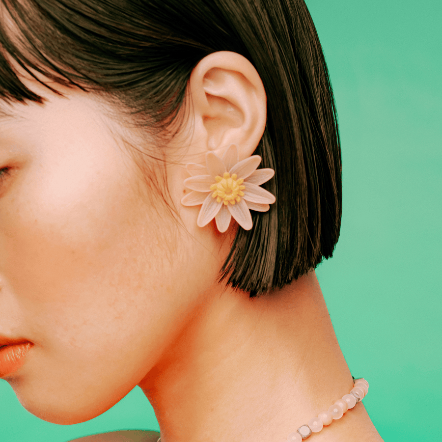 【予約販売商品】Water lily earrings - M -