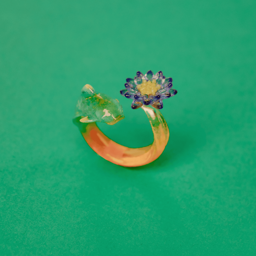 【予約販売商品】Fish & Water lily ring