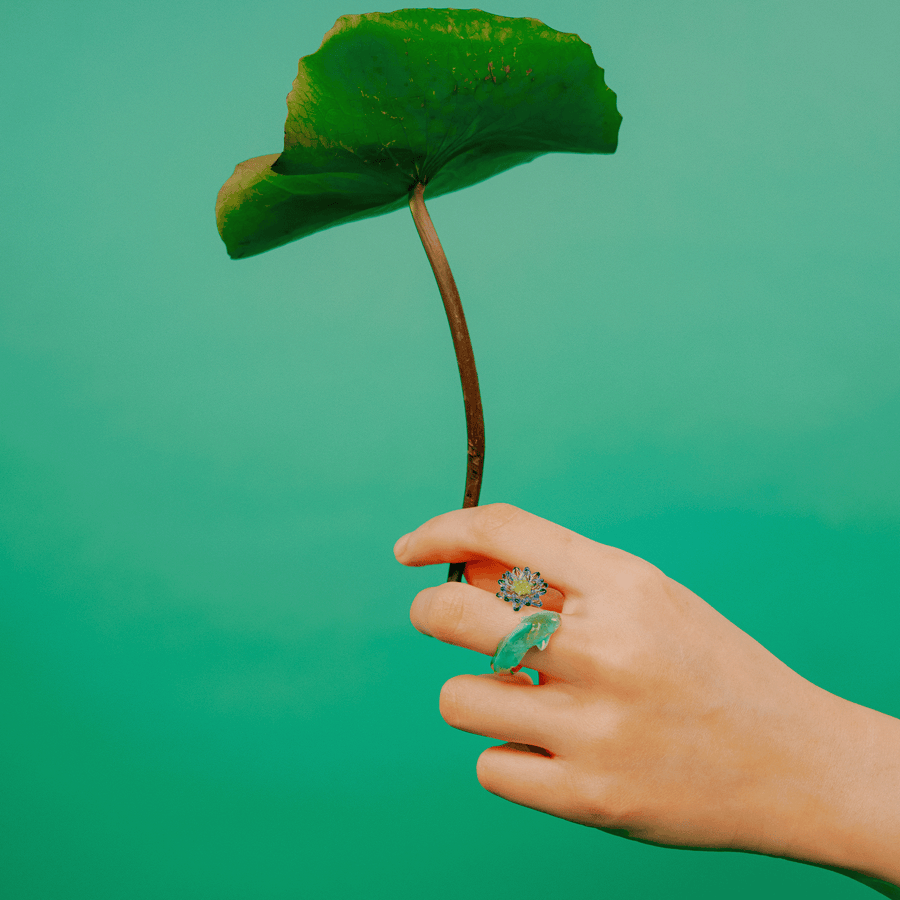 【予約販売商品】Fish & Water lily ring