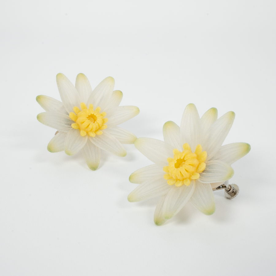 【予約販売商品】Water lily earrings - M -