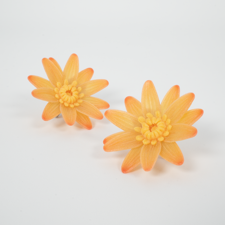 【予約販売商品】Water lily earrings - M -