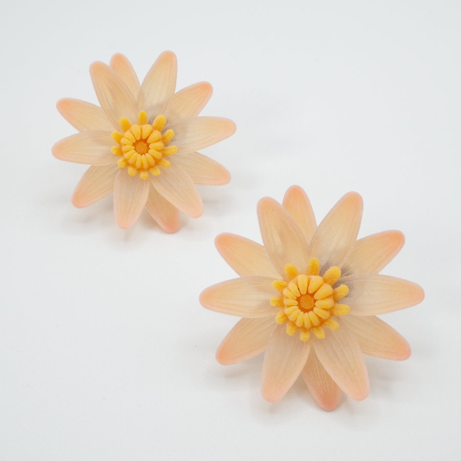 【予約販売商品】Water lily earrings - M -