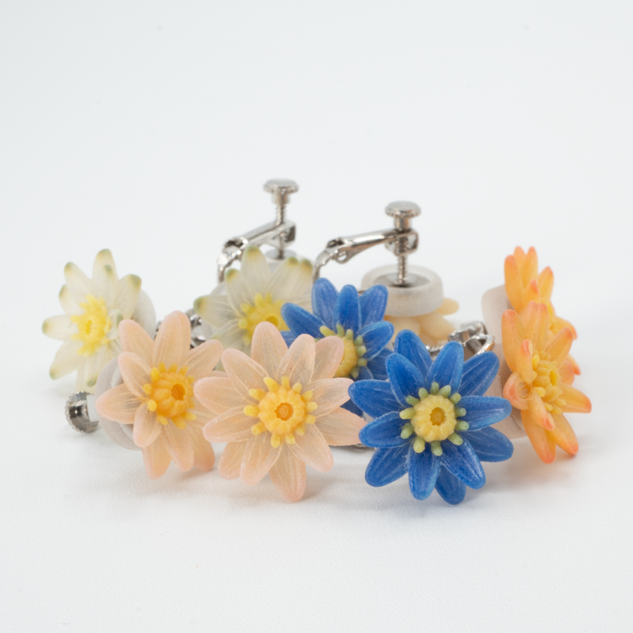 【予約販売商品】Water lily earrings - S -