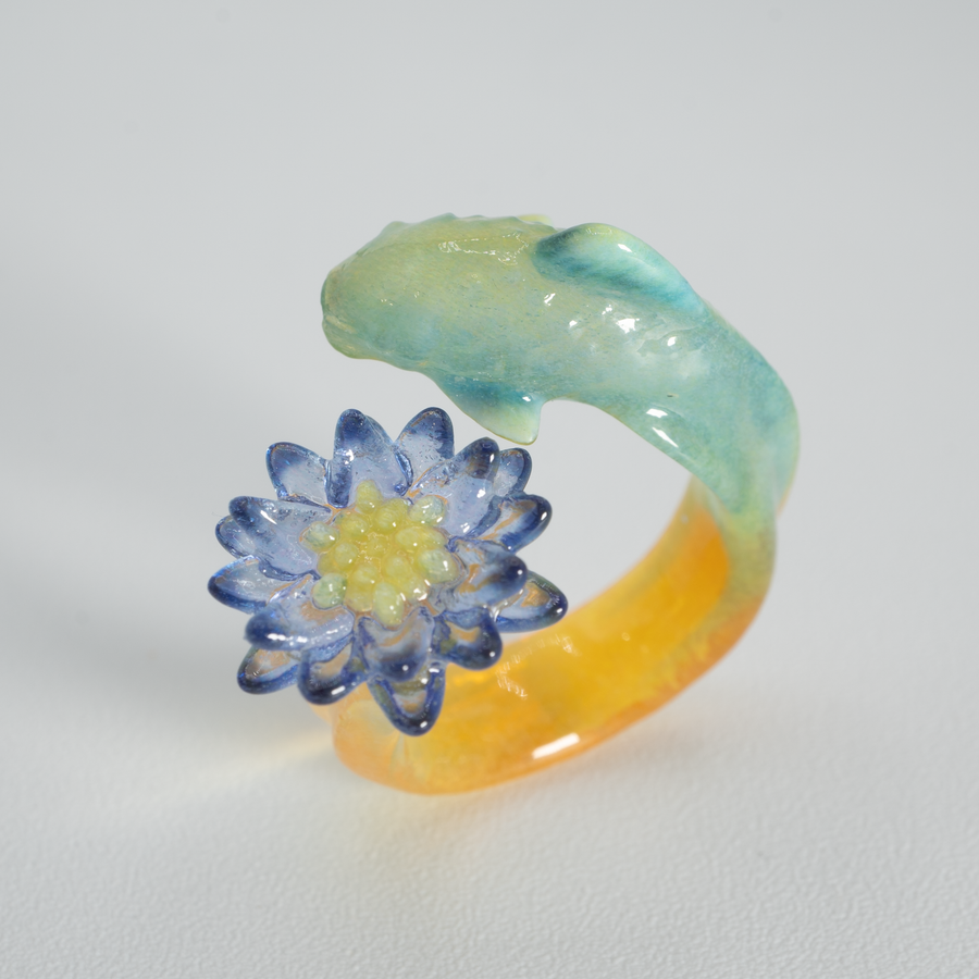 【予約販売商品】Fish & Water lily ring