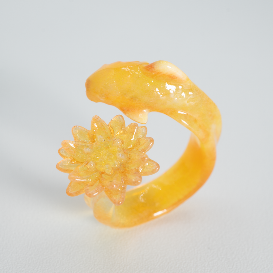 【予約販売商品】Fish & Water lily ring