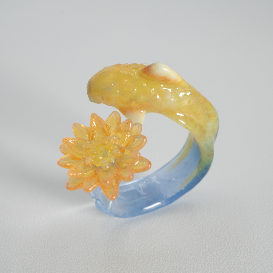 【予約販売商品】Fish & Water lily ring