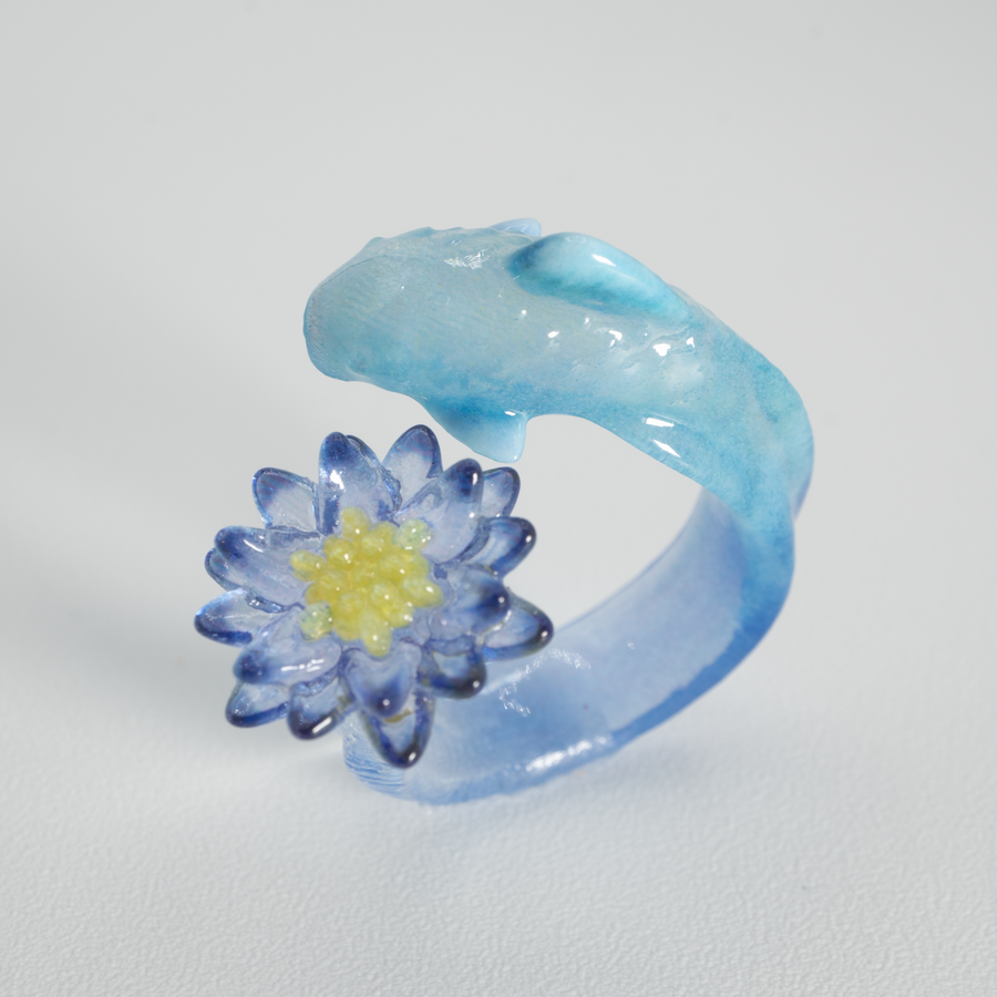 【予約販売商品】Fish & Water lily ring