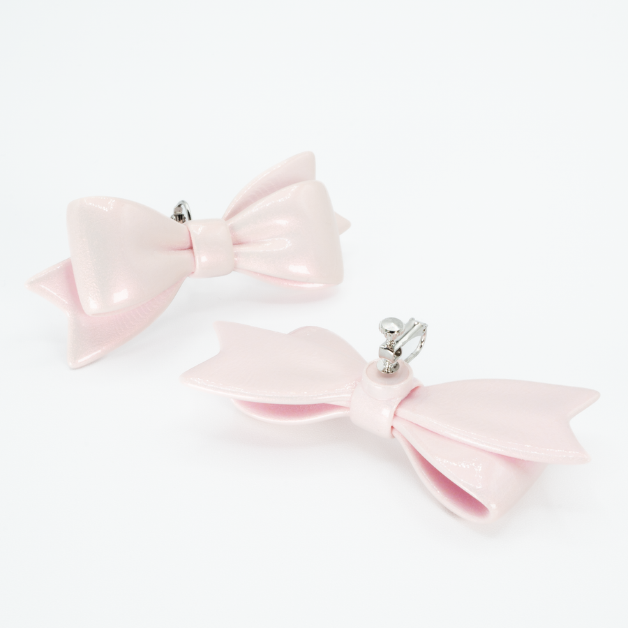 【予約販売商品】Ribbon Earrings Ⅰ - L -